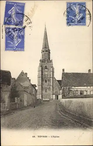 Ak Yevres Eure et Loir, L'Eglise