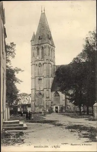 Ak Brezolles Eure et Loir, L'Eglise