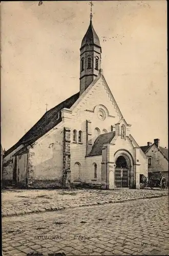 Ak Coulombs Eure et Loir, L'Eglise