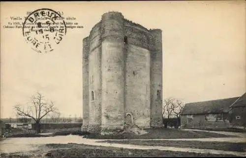 Ak Houdan Yvelines, Vieille Tour feodale, Chateau anciens comtes