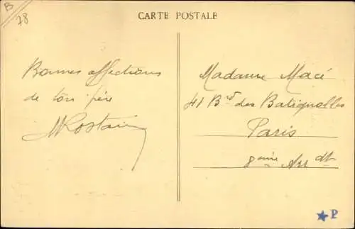 Ak Houdan Yvelines, Vue d'ensemble prise sur le chemin du Vieux Moulin