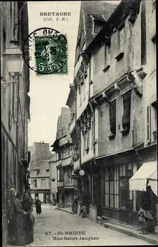 Ak Saint Brieuc Côtes d'Armor, Rue Saint Jacques