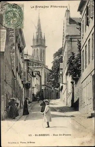 Ak Saint Brieuc Côtes d'Armor, Rue Saint Pierre