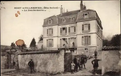 Ak Villersexel Haute Saône, La Gendarmerie
