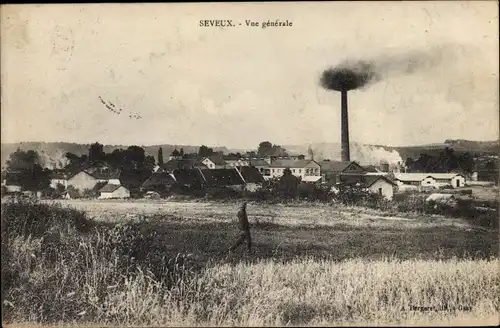Ak Seveux Haute-Saône, Vue générale