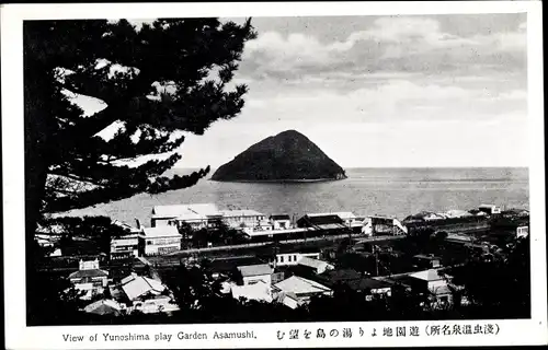 Ak Asamushi Aomori Präf Aomori Japan, View of Yunoshima play Garden