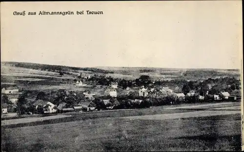 Ak Altmannsgrün Treuen im Vogtland, Blick auf den Ort