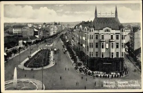 Ak Belgrad Beograd Serbien, La Place Terazia