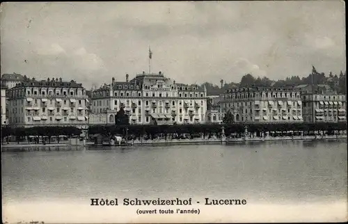 Ak Luzern Stadt Schweiz, Hotel Schweizerhof