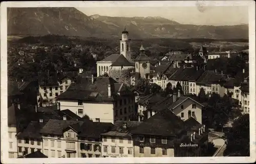 Ak Solothurn Stadt Schweiz, Blick auf den Ort, Restaurant