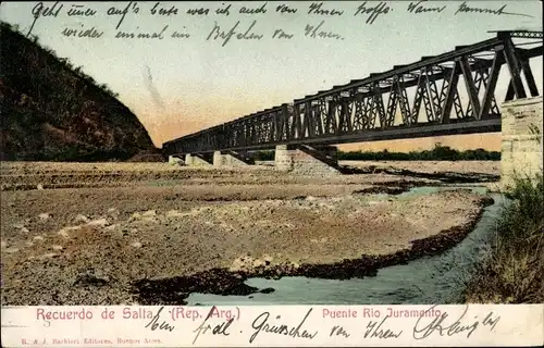 Ak Salta Argentinien, Puente Rio Juramento