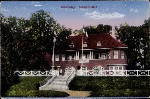 Ak Schleswig an der Schlei, Gasthaus Stampfmühle