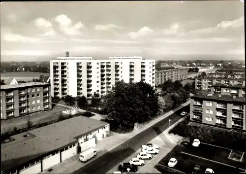 Ak Thesdorf Pinneberg in Schleswig Holstein, Blick auf den Ort, Hochhäuser