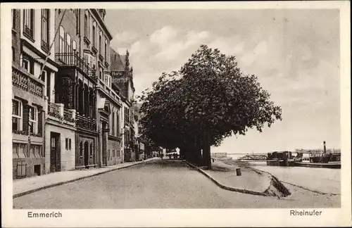 Ak Emmerich am Niederrhein, Rheinufer, Hotel Kaiserhof