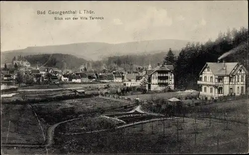 Ak Georgenthal in Thüringen, Blick von der Villa Tanneck