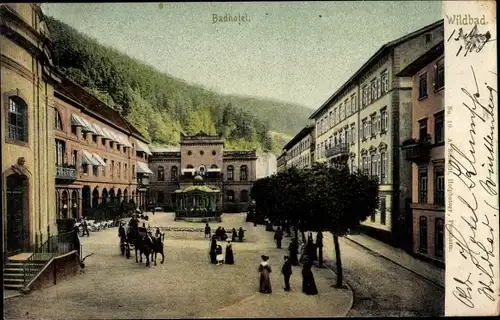 Ak Bad Wildbad im Schwarzwald, Badhotel