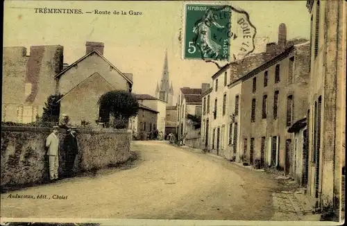 Ak Trementines Maine et Loire, Route de la Gare