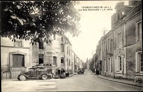 Ak Trementines Maine et Loire, La Rue Nationale