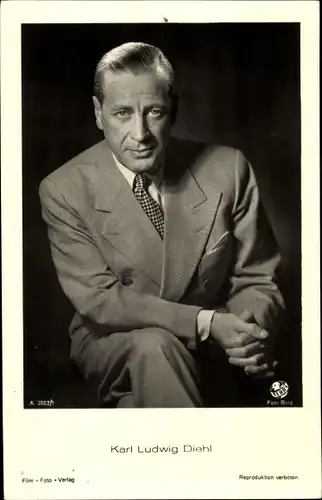 Ak Schauspieler Karl Ludwig Diehl, Portrait