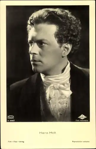 Ak Schauspieler Hans Holt, Portrait