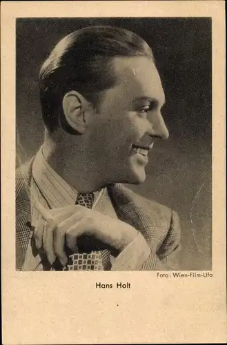 Ak Schauspieler Hans Holt, Portrait