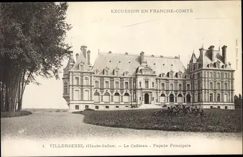 Ak Villersexel Haute Saône, Chateau, Facade Principale