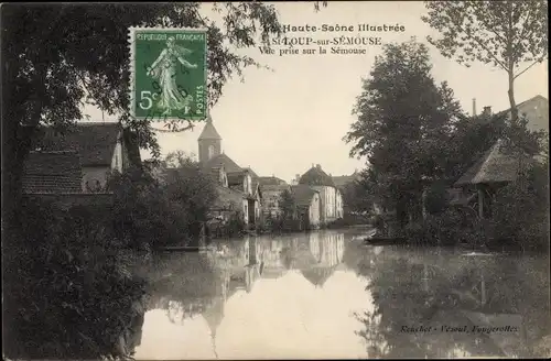 Ak Saint Loup sur Semouse Haute Saône, Vue prise sur la Semouse