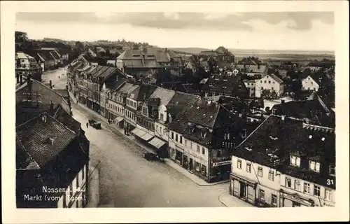 Ak Nossen in Sachsen, Markt vom Turm