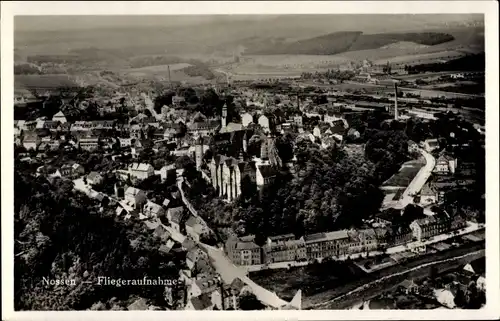 Ak Nossen in Sachsen, Fliegeraufnahme