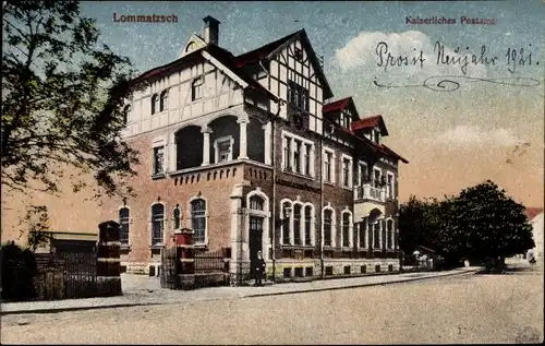 Ak Lommatzsch in Sachsen, Kaiserliches Postamt