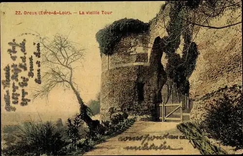 Ak Dreux Eure et Loir, La vieille Tour