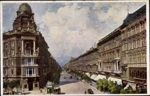 Ak Budapest Ungarn, Andrassy Straße