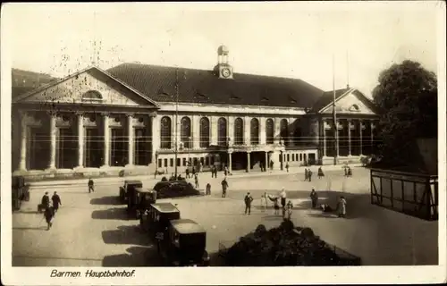 Ak Barmen Wuppertal, Hauptbahnhof