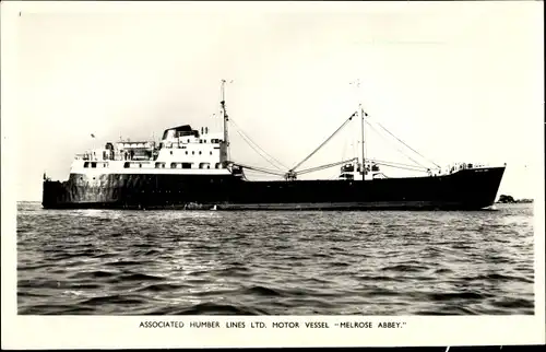 Ak Tanker MV Melrose Abbey, Associated Humber Lines Ltd