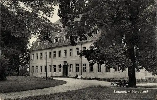 Ak See Niesky in der Oberlausitz, Sanatorium Heideland