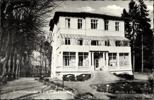 Ak Mölln im Herzogtum Lauenburg, Sanatorium der B. f. A. Birkenhaus