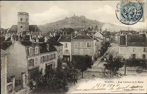 Ak Vesoul Haute Saone Frankreich, Rue Leblond et la Motte