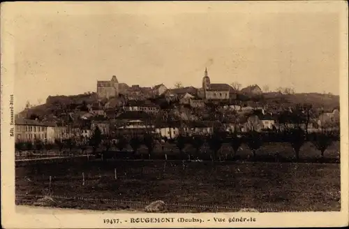 Ak Rougemont Doubs, Vue generale
