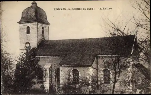 Ak Romain la Roche Doubs, L'Eglise