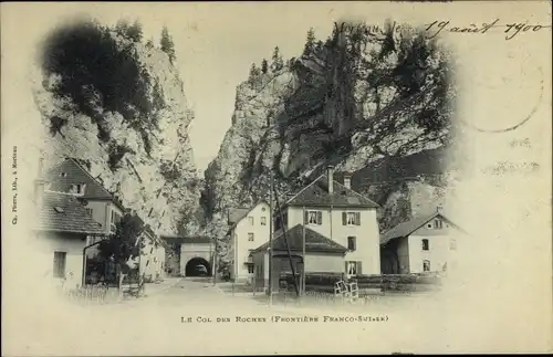 Ak Frontiere Franco Suisse Doubs, Le Col des Roches