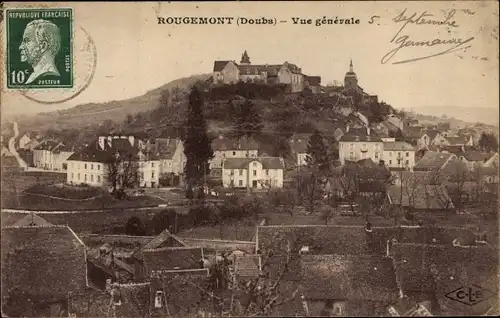 Ak Rougemont Doubs, Vue generale