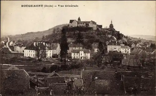 Ak Rougemont Doubs, Vue Generale