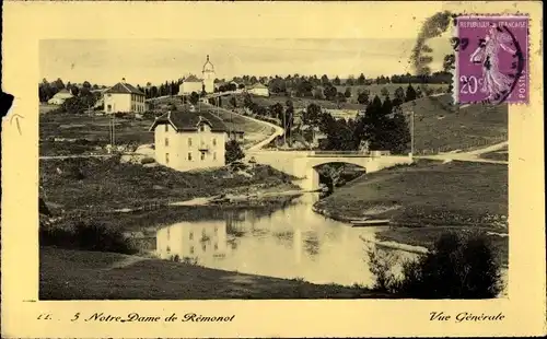Ak Remonot Doubs, Notre Dame de Remonot, Vue Generale