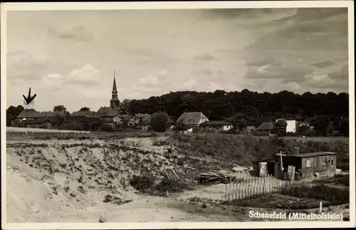 Foto Ak Schenefeld in Holstein, Teilansicht