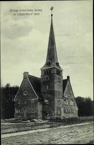 Ak Lägerdorf in Schleswig Holstein, Kirche, 1912