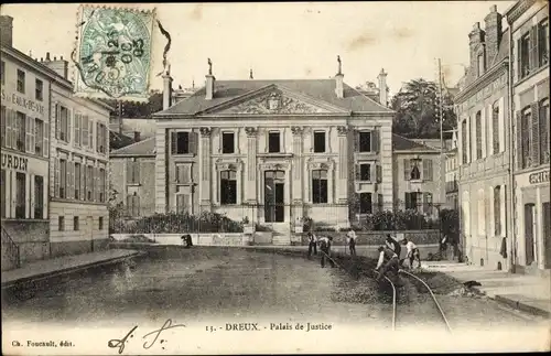 Ak Dreux Eure et Loir, Palais de Justice