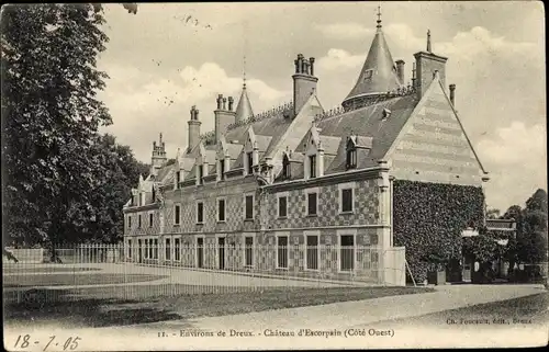 Ak Dreux Eure et Loir, Chateau d'Escorpain