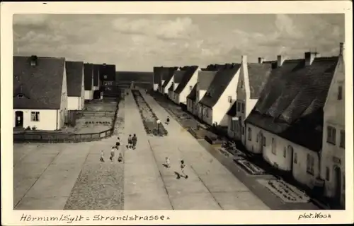 Ak Hörnum auf Sylt Nordfriesland, Strandstraße