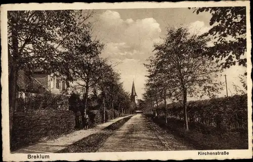 Ak Breklum in Nordfriesland, Kirchenstraße