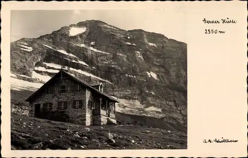Ak Sankt Jodok am Brenner Tirol, Geraer Hütte, Schrammacher, Fotograf A. G. Schöllhorn